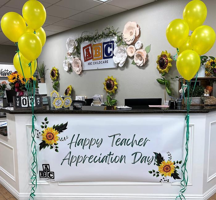 A photo of the front desk of AbC Child Care