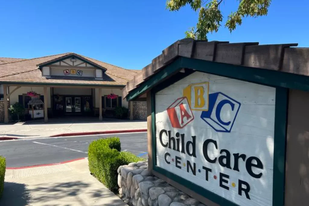 A photo of the front of abc child care center